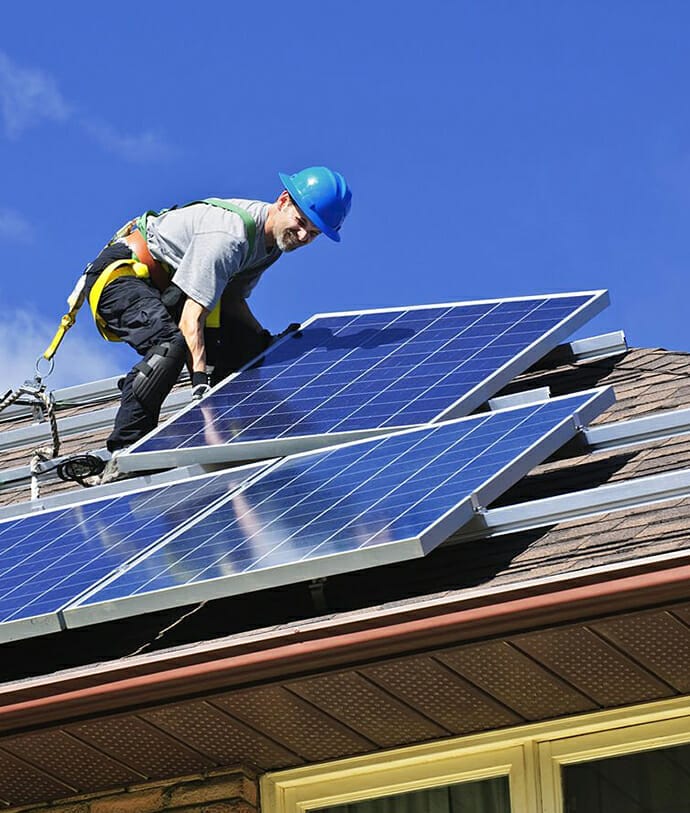 solar roof installation in Morgantown